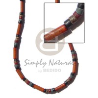 bamboo tube with black  blue maroon nat