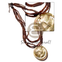 5 rows eureka bamboo with glass beads