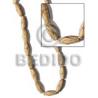 natural wood football with burning