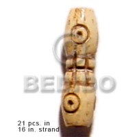 natural bone tube with groove 19mmx8mm 