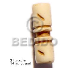 natural bone tube with groove 19mmx8mm 