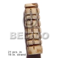natural bone tube with groove 19mmx8mm 