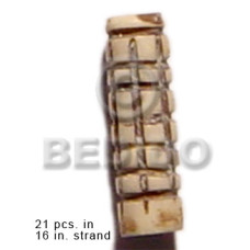 natural bone tube with groove 19mmx8mm 