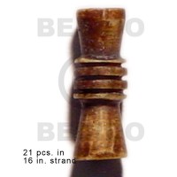 natural bone tube with groove 19mmx8mm 
