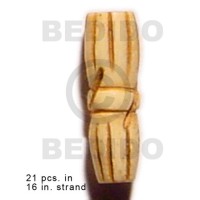 natural antique bone tube with groove 19mmx8mm