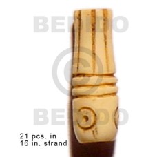 natural antique bone tubewith groove 19mmx8mm 