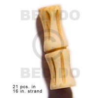 natural antique bone tube with groove 19mmx8mm