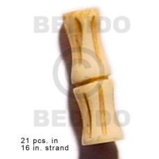 natural antique bone tube with groove 19mmx8mm