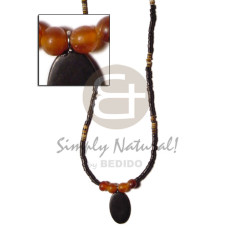2 3mm coco heishe black  4 5mm brown
