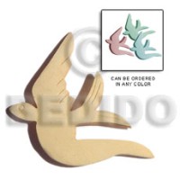 natural white wood swallow 40mm
