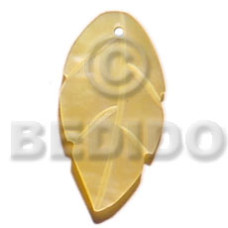 mother of pearl shell (MOP) leaf 15mm