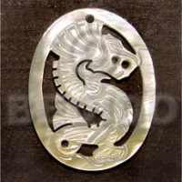 oval dragon carving 45mm