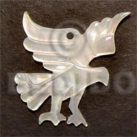 eagle mother of pearl shell (MOP) carving 45mm