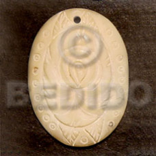 oval melo with carving 40mm