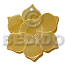 45mm mother of pearl shell (MOP) flower