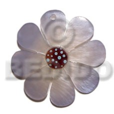 40mm graduated blue hammershell flower with