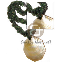 3 layers twisted green horn nuggets with