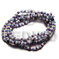 2 3mm coco Pokalet 5 rows blue tones
