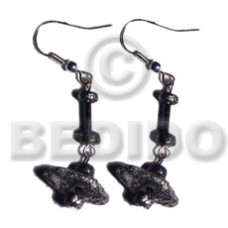 dangling single row black coco chips Pokalet in