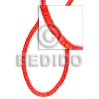 2 3mm red coco heishe
