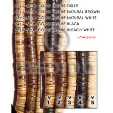 7 8mm coco heishe black