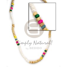 4 5mm wht shell grn nat wht grn pink yel blu coco Pokalet