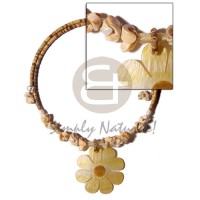 2 3mm tiger coco heishe wire choker