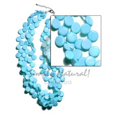 3 layers 10mm aqua blue coco sidedrill