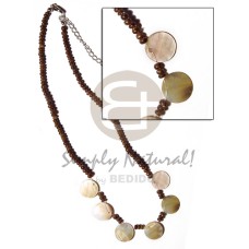 2 3mm coco natural brown with 6 pcs