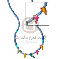 2 3mm coco Pokalet. in blue tones with