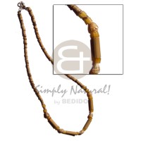 2 3mm coco heishe tiger with bamboo and