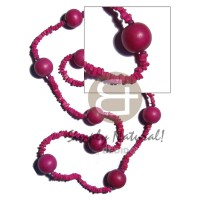 4 5mm pink coco square cut with wood