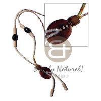 2 3mm tassled bleach white coco heishe with