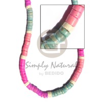 7 8 elastic coco heishe in pruple turq