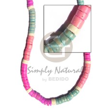 7 8 elastic coco heishe in pruple turq