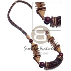 15mm natural brown natural white flat coco disc