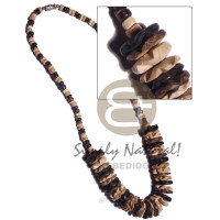 4 5mm coco pklt ans 15mm coco flower combination inblack natural brown bl