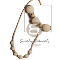 2 3 coco heishe natural white with buri