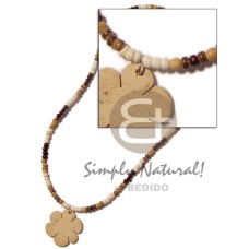 2 3mm natural brown bleach tiger coco Pokalet. with coco