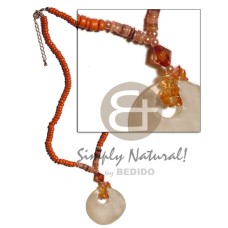 40mm round hammershell pendant with hammershell heishe,crystals