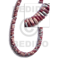 7 8mm coco Pokalet. wine red with splashing