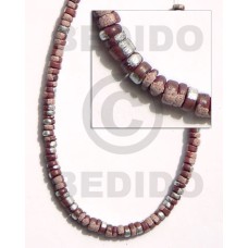 4 5mm coco Pokalet. wine red with splashing