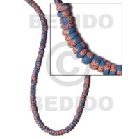 4 5mm coco Pokalet. blue with splashing