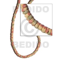 4 5mm coco Pokalet. light yellow with splashing