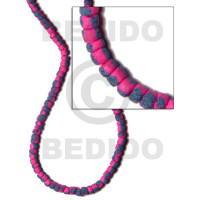 4 5mm coco Pokalet. bright pink with splashing