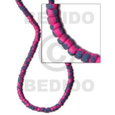 4 5mm coco Pokalet. bright pink with splashing