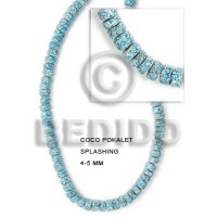 4 5 coco Pokalet. marblized aqua blue with