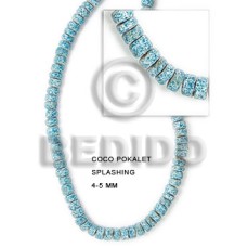 4 5 coco Pokalet. marblized aqua blue with