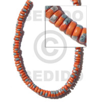 4 5mm coco Pokalet. orange with splashing