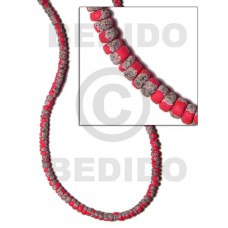 4 5mm coco Pokalet. pink orange with splashing